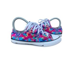 Converse All Star Pixel Low Top Sneakers Youth Size 2